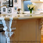 Hand Painted Kitchen Island