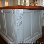 Hand Painted Kitchen Island