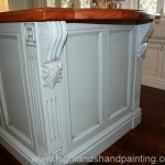 Hand Painted Kitchen Island