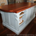 Hand Painted Kitchen Island