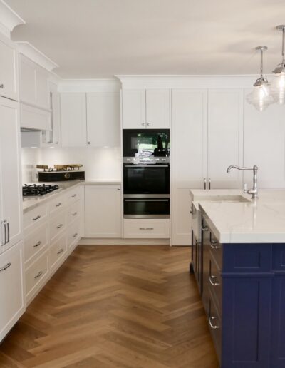 Spray-applied polyurethane cabinets in Moss Vale kitchen