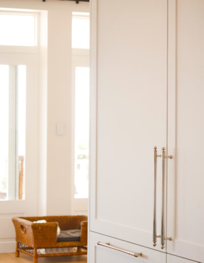 kitchen cabinets painted in poly Porter's paints irish linen