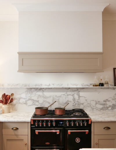 custom rangehood feature in traditional kitchen